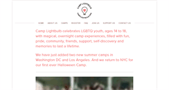 Desktop Screenshot of camplightbulb.org